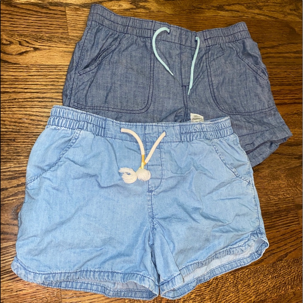 2 Pack of Blue Shorts.
